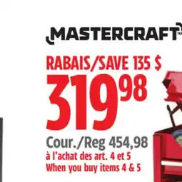 Canadian Tire Mastercraft Chest offer
