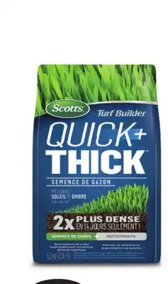 Canadian Tire Scott Turf Builder Quick & Thick Grass Seed offer