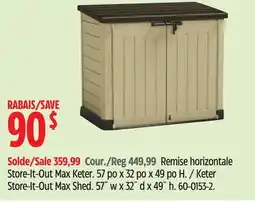 Canadian Tire Keter Store-It-Out Max Shed offer
