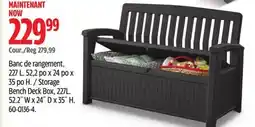 Canadian Tire Storage Bench Deck Box offer