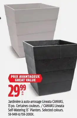Canadian Tire CANVAS Lineata Self-Watering 13˝ Planters offer