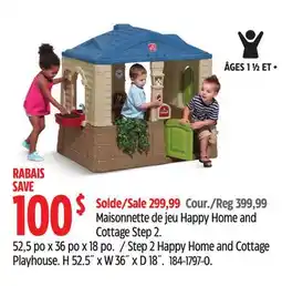Canadian Tire Step 2 Happy Home and Cottage Playhouse offer