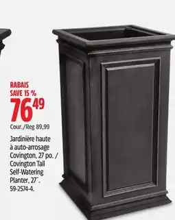 Canadian Tire Algreen Covington Tall Self-Watering Planter offer