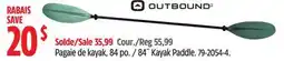 Canadian Tire OUTBOUND 84˝ Kayak Paddle offer