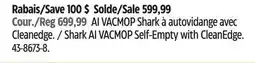 Canadian Tire Shark AI VACMOP Self-Empty with CleanEdge offer