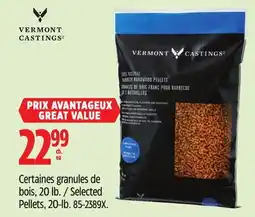 Canadian Tire Vermont-Castings Selected Pellets, 20-lb offer