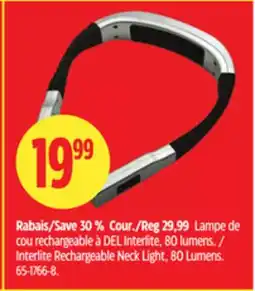 Canadian Tire Interlite Rechargeable Neck Light offer