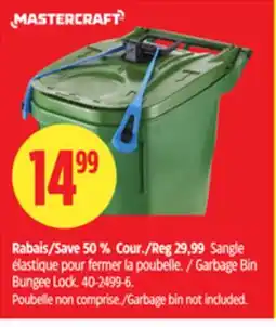 Canadian Tire MASTERCRAFT Garbage Bin Bungee Lock offer