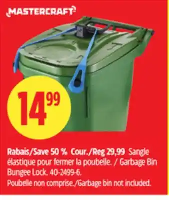 Canadian Tire MASTERCRAFT Garbage Bin Bungee Lock offer