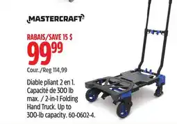 Canadian Tire Mastercraft 2-in-1 Folding Hand Truck offer