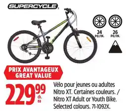 Canadian Tire Supercycle Nitro XT Adult or Youth Bike offer