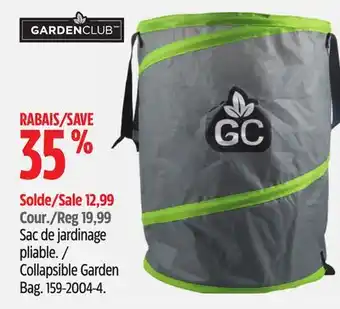 Canadian Tire Garden Club Collapsible Garden Bag offer