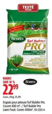 Canadian Tire Scotts Turf Builder Pro Lawn Food offer