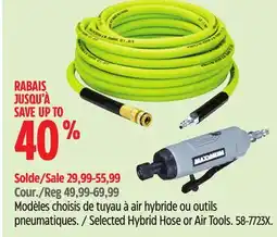 Canadian Tire Maximum Selected Hybrid Hose or Air Tools offer