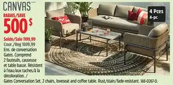 Canadian Tire Canvas Gates Conversation Set offer
