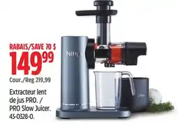 Canadian Tire Ninja PRO Slow Juicer offer