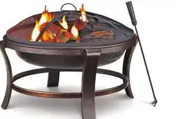 Canadian Tire Robson Wood-Burning Fire Bowl with Fire Poker and Mesh Cover offer