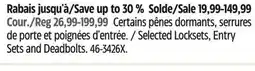 Canadian Tire Garrison Selected Locksets, Entry Sets and Deadbolts offer