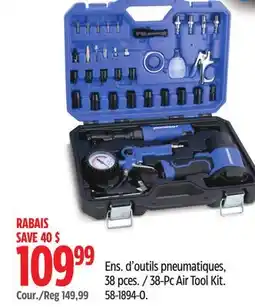 Canadian Tire Mastercraft 38-Pc Air Tool Kit offer