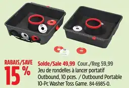 Canadian Tire Outbound Portable 10-Pc Washer Toss Game offer