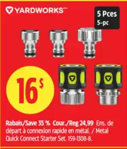 Canadian Tire YARDWORKS Metal Quick Connect Starter Set offer