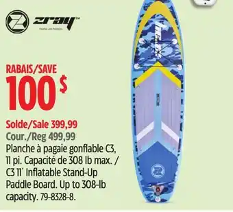 Canadian Tire Zray C3 11´ Inflatable Stand-Up Paddle Board offer