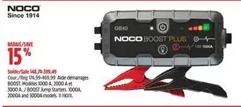 Canadian Tire Noco BOOST Jump Starters offer
