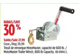 Canadian Tire MotoMaster Trailer Winch offer