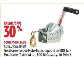 Canadian Tire MotoMaster Trailer Winch offer