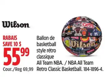 Canadian Tire NBA All Team Retro Classic Basketball offer