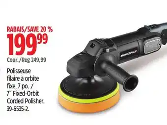 Canadian Tire Simoniz 7˝ Fixed-Orbit Corded Polisher offer