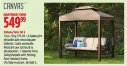 Canadian Tire Canvas Valencia Patio Swing Daybed with Netting offer