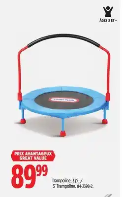 Canadian Tire Little Tikes 3´ Trampoline offer