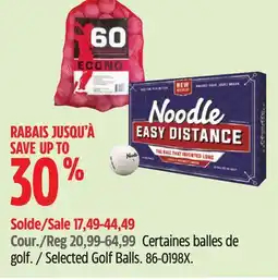 Canadian Tire Econo Selected Golf Balls offer