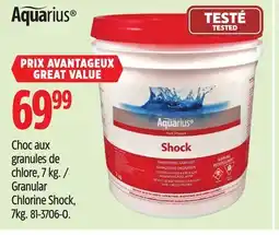 Canadian Tire Aquarius Granular Chlorine Shock offer