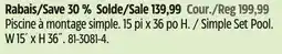 Canadian Tire Funsicle Simple Set Pool offer