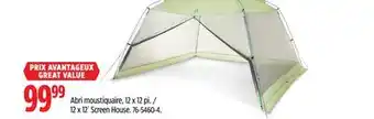 Canadian Tire 12 x 12´ Screen House offer