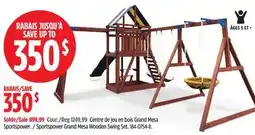 Canadian Tire Sportspower Grand Mesa Wooden Swing Set offer