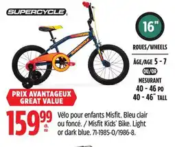 Canadian Tire SUPERCYCLE Misfit Kids' Bike offer