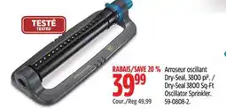 Canadian Tire Yardworks Dry-Seal 3800 Sq-Ft Oscillator Sprinkler offer