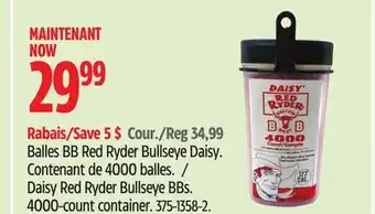 Canadian Tire Daisy Red Ryder Bullseye BBs offer