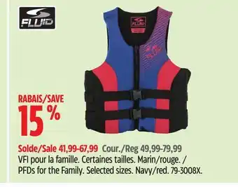 Canadian Tire PFDs for the Family offer