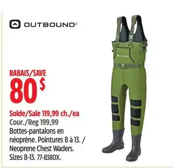 Canadian Tire Outbound Neoprene Chest Waders offer