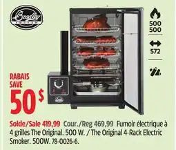 Canadian Tire Bradley The Original 4-Rack Electric Smoker offer