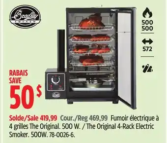 Canadian Tire Bradley The Original 4-Rack Electric Smoker offer