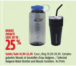 Canadian Tire Selected Nalgene Water Bottles and Woods Tumblers offer