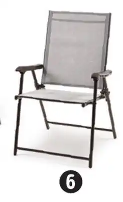 Canadian Tire Folding Sling Chair, Grey offer