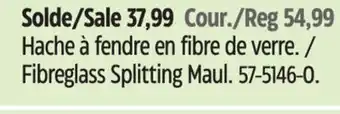 Canadian Tire Yardworks Fibreglass Splitting Maul offer
