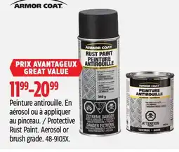 Canadian Tire Protective Rust Paint offer