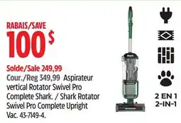 Canadian Tire Shark Rotator Swivel Pro Complete Upright Vac offer
